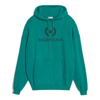 (WMNS) هودي بشعار Balenciaga باللون الأخضر 556111TDV043068