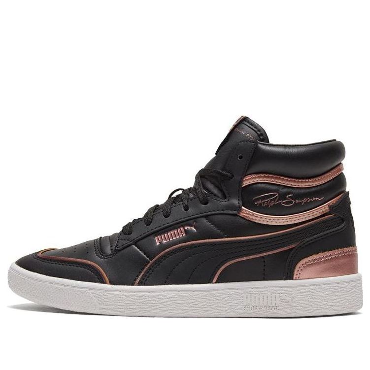 (WMNS) PUMA Ralph Sampson Mid Metal 'Black Rose Gold' 374662-02