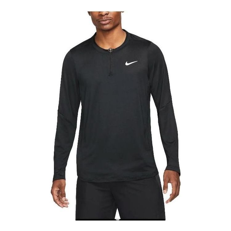 Nike Court Dri-Fit Advantage Half-Zip T-Shirt 'Black' DD8370-010