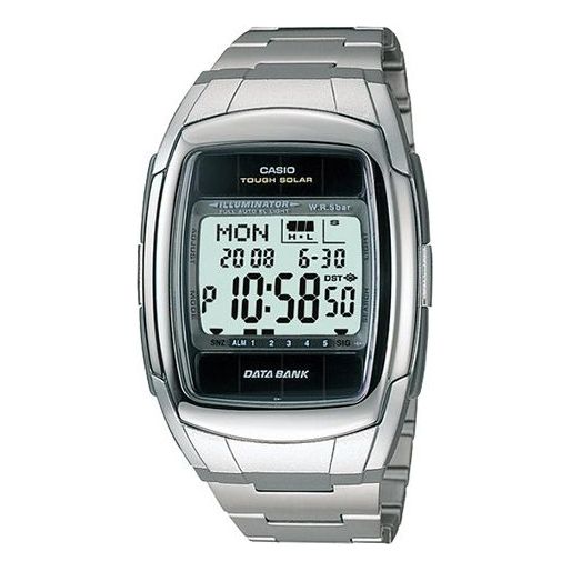 CASIO DATE BANKSerieses Men's DB-E30D-1A Waterproof Mens Silver Digital DB-E30D-1AQ