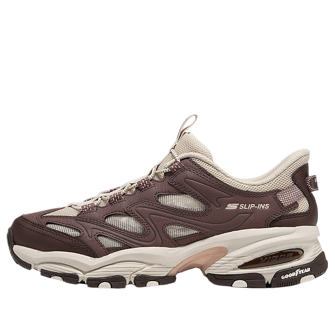 (WMNS) Skechers Arch Fit Quick Stride 'Brown Pink' 180346-BRPK
