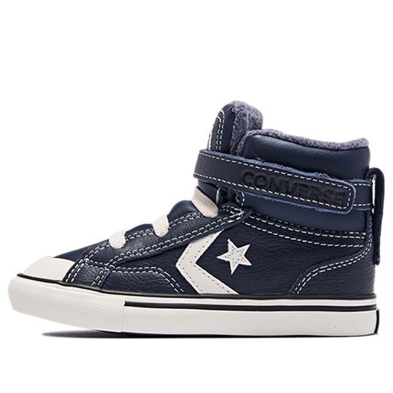 (TD) Converse Pro Blaze Strap High 'Leather & Heathered Knit - Lakeside Blue' 769320C