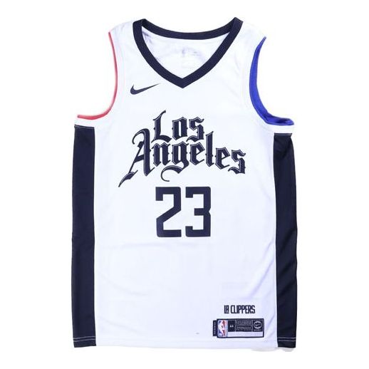 Nike NBA City limited SW Fan Edition 19-20 Season Los Angeles Clippers No. 23 Sports Basketball Jersey/Vest White AV4644-100
