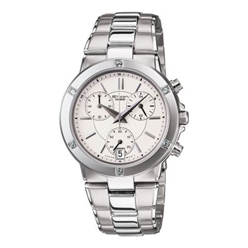 CASIO SHEEN Waterproof Stainless Steel Strap White Analog SHN-5005D-7A
