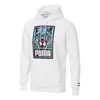 PUMA Claw Pack Hoodie 'White Black Blue' 596632-02