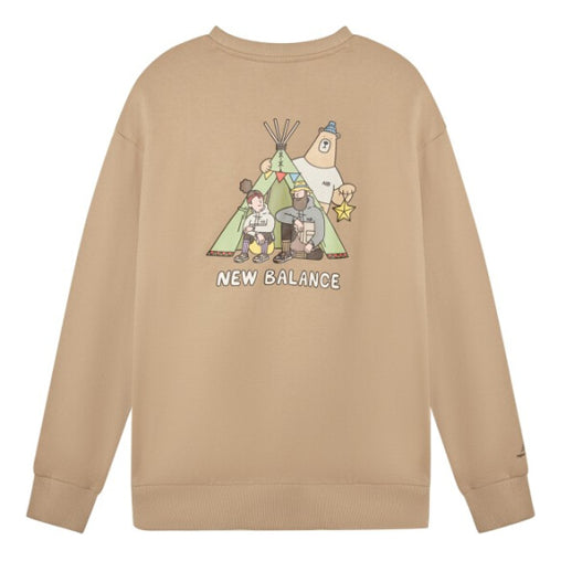 New Balance x JHI Lifestyle Crew Neck Pullover 'Brown' NCA89053-BEI