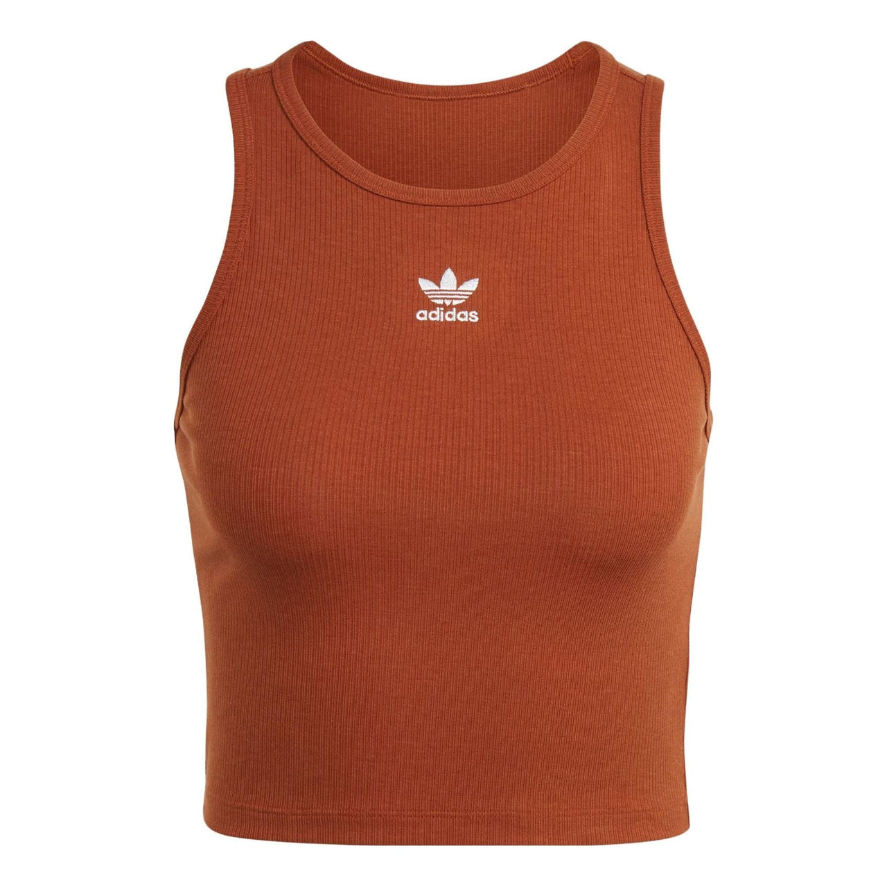 (WMNS) adidas Originals Rib Tank T-Shirt 'Brown' IL9627