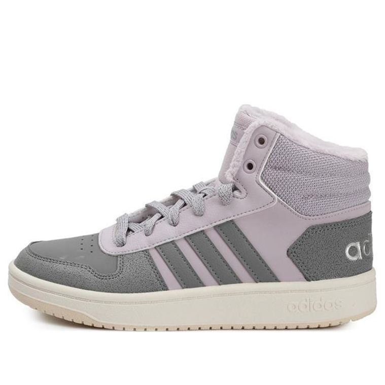 (WMNS) adidas Hoops 2.0 Mid 'Grey Purple' EE7878