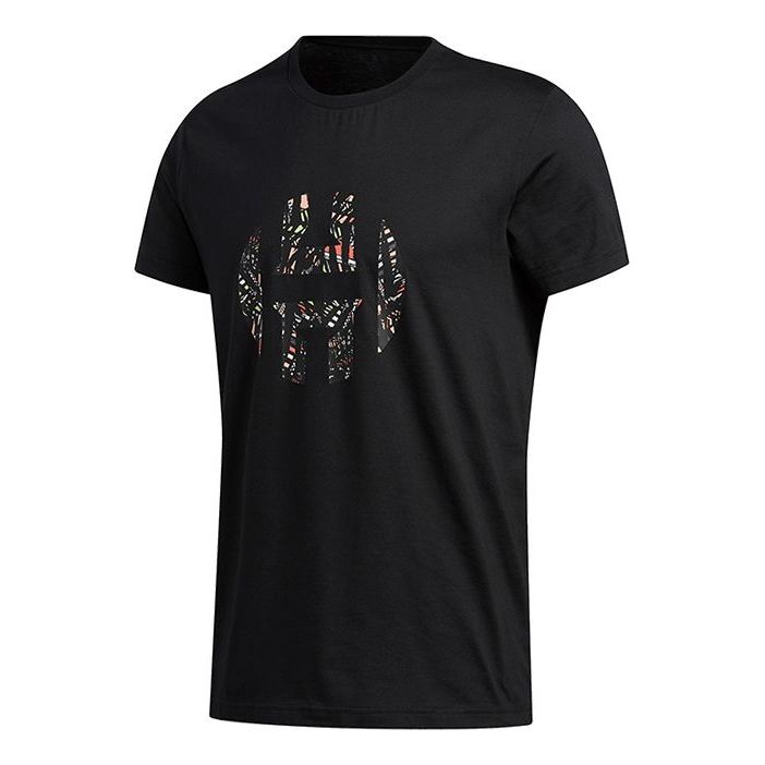 adidas Harden Logo Tee Basketball Training Short Sleeve Men's Black FM4786