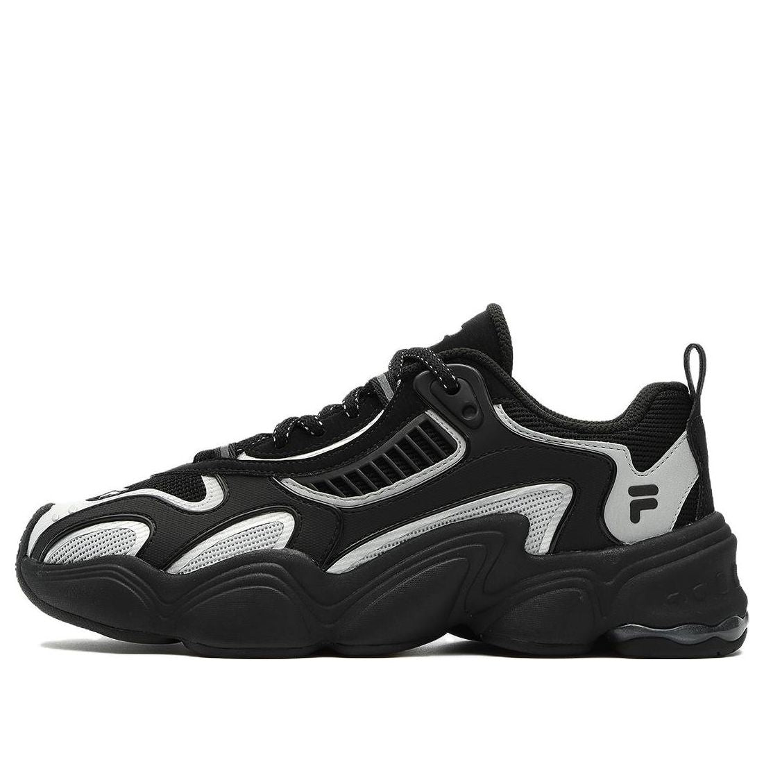 (WMNS) FILA FUSION Tenacity Sneakers 'Black White' T12W331612FBL