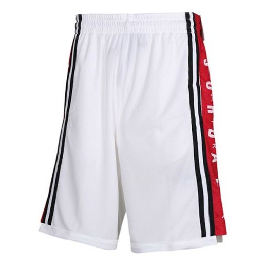 شورت كرة السلة Air Jordan HBR سريع الجفاف وجيد التهوية باللون الأبيض BQ8393-100
