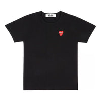 (WMNS) COMME des GARCONS PLAY FW25 PLAY Double Heart T-Shirt 'Black' AZ-T287-051-1