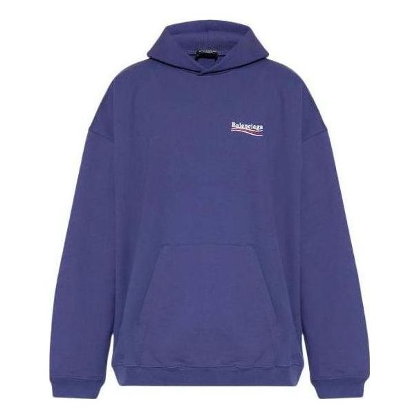 Balenciaga Political Campaign Hoodie 'Blue' 620973TKVI91195