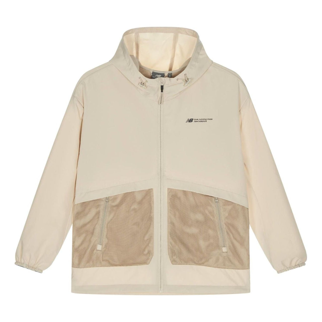 New Balance Woven Hooded Jacket 'Beige' NAE24151-LB