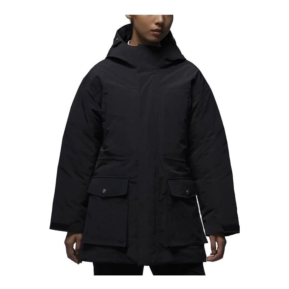 (WMNS) Air Jordan Down Parka Coat 'Black' FB5086-010