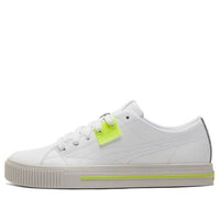 PUMA Ever Low Top Casual Skate Shoes White Yellow Unisex 'White Yellow Gray' 383029-04