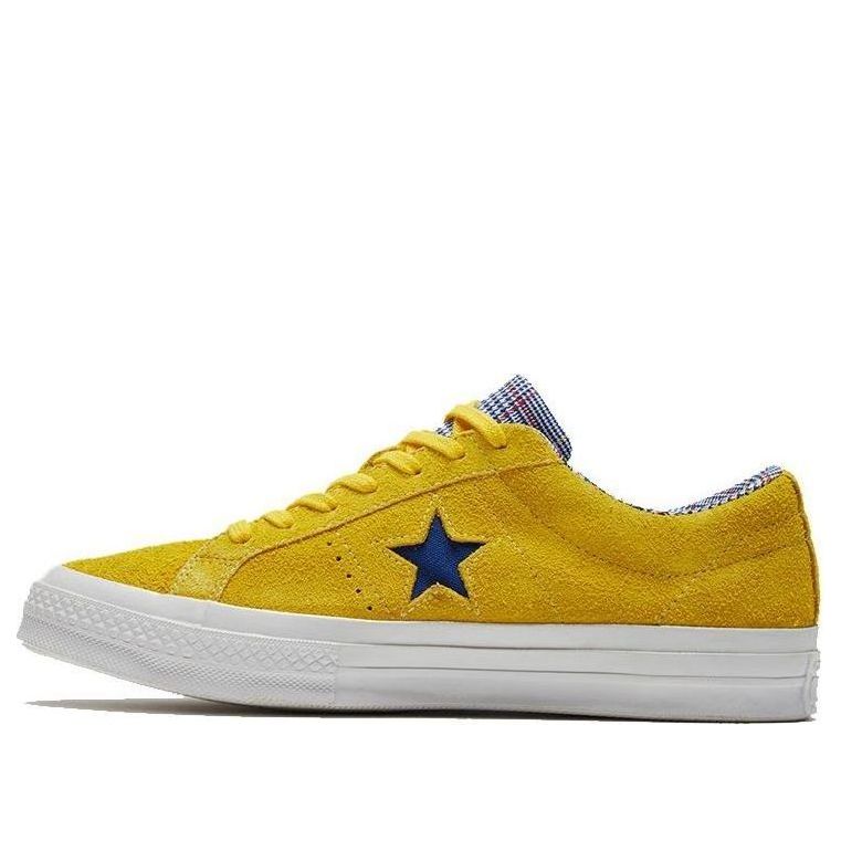 Converse One Star Suede Seasonal Colors Ox 'Amarillo/Rush Blue' 166848C