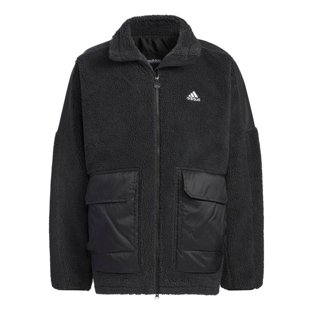 adidas Warding Oversized Boa Full-Zip Jacket (Gender Neutral) 'Black' IK7341