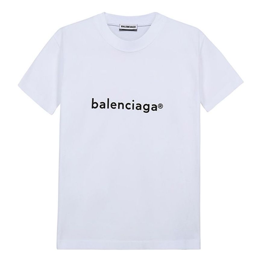 Balenciaga SS21 Cotton Round-neck White 612964TIV549040