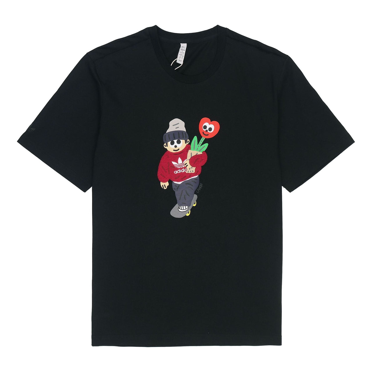 adidas originals x Charr Morita Short Sleeve Black T-Shirt HR3476