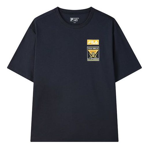 FILA Printing Loose Short Sleeve Blue F11M128163F-NV