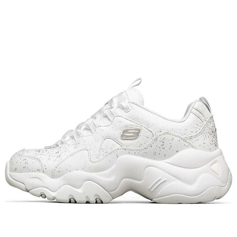 (WMNS) Skechers D Lites 3.0 Running Shoes Silver/White 149904-WSL