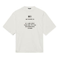 Balenciaga FW21 HI MY NAME IS WIDE FIT Tee 661715TKVF19081
