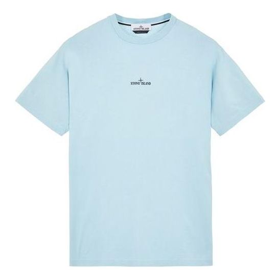 STONE ISLAND Plain Logo T-Shirt 'Light Blue' 79152NS82-V0041