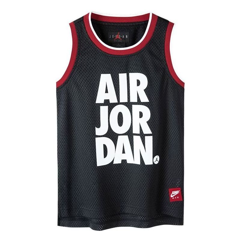 (PS) Air Jordan Mesh Jersey 'Black Red White' JD2122004GS-001