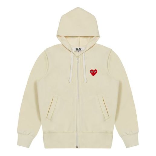 (WMNS) COMME des GARCONS PLAY Zip Hooded Jacket 'Yellow' AZ-T171-051-3