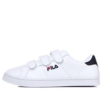 (WMNS) FILA Court Deluxe Series Low Sneakers White/Black FS1SIB1150X_WNV