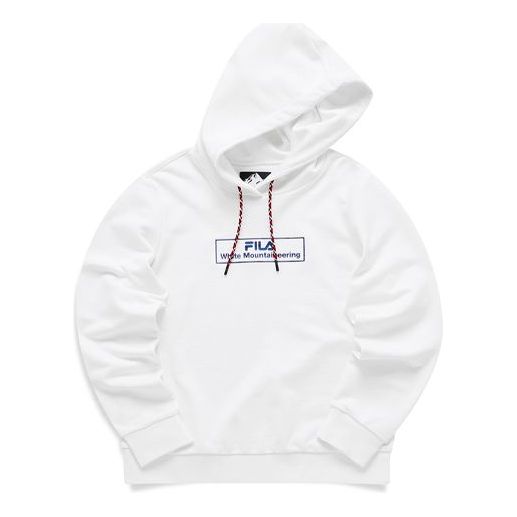 (WMNS) Fila FUSION Casual Sports Pullover Hoodie White T11W117210F-WT