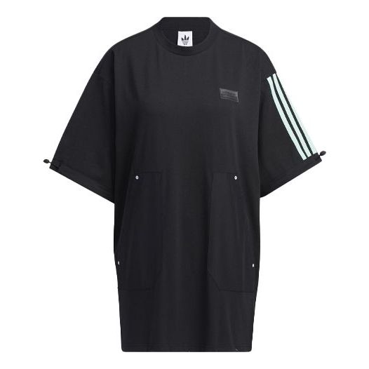 (WMNS) adidas originals Ryv Short Sleeve Top 'Black' H39025