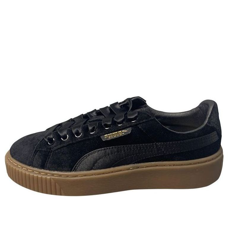 (WMNS) PUMA Suede Platform 'Black' 366721-03