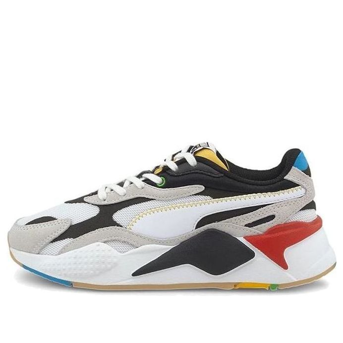 PUMA Rs-x Big Boys Black White Red Low Tops Sports Shoe 'Black White Gray' 374498-01