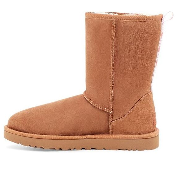 (WMNS) UGG Classic Short II Graphic Logo 2.0 Fleece Lined 1117532-CNCRL