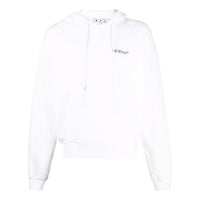 Men's Off-White Printing Hooded Long Sleeves White OMBB037S22FLE0070110