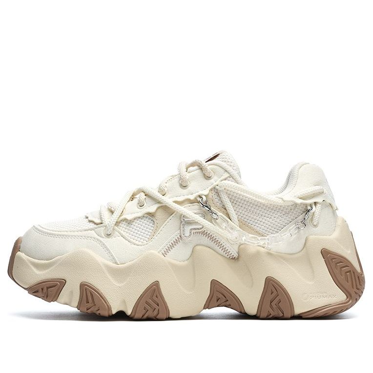 (WMNS) FILA FUSION Fashion Daddy Shoes 'White Beige' T12W241303FWA