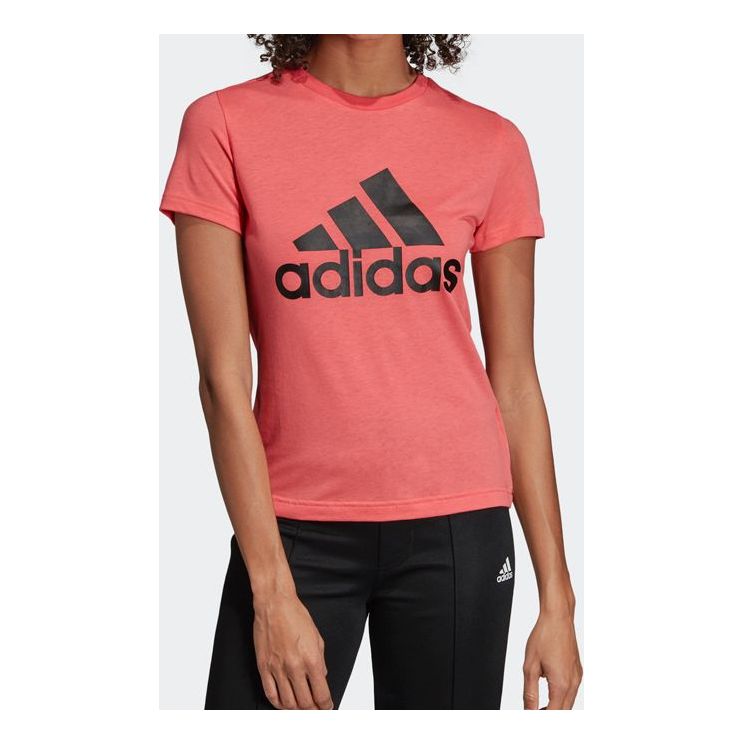 (WMNS) adidas Logo Printing Sports Pink DY7733