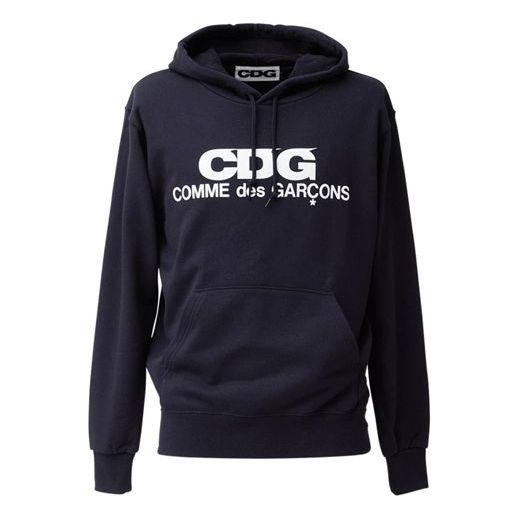 COMME des GARCONS CDG Logo Hoodie 'Navy' SZ-T001-051-2