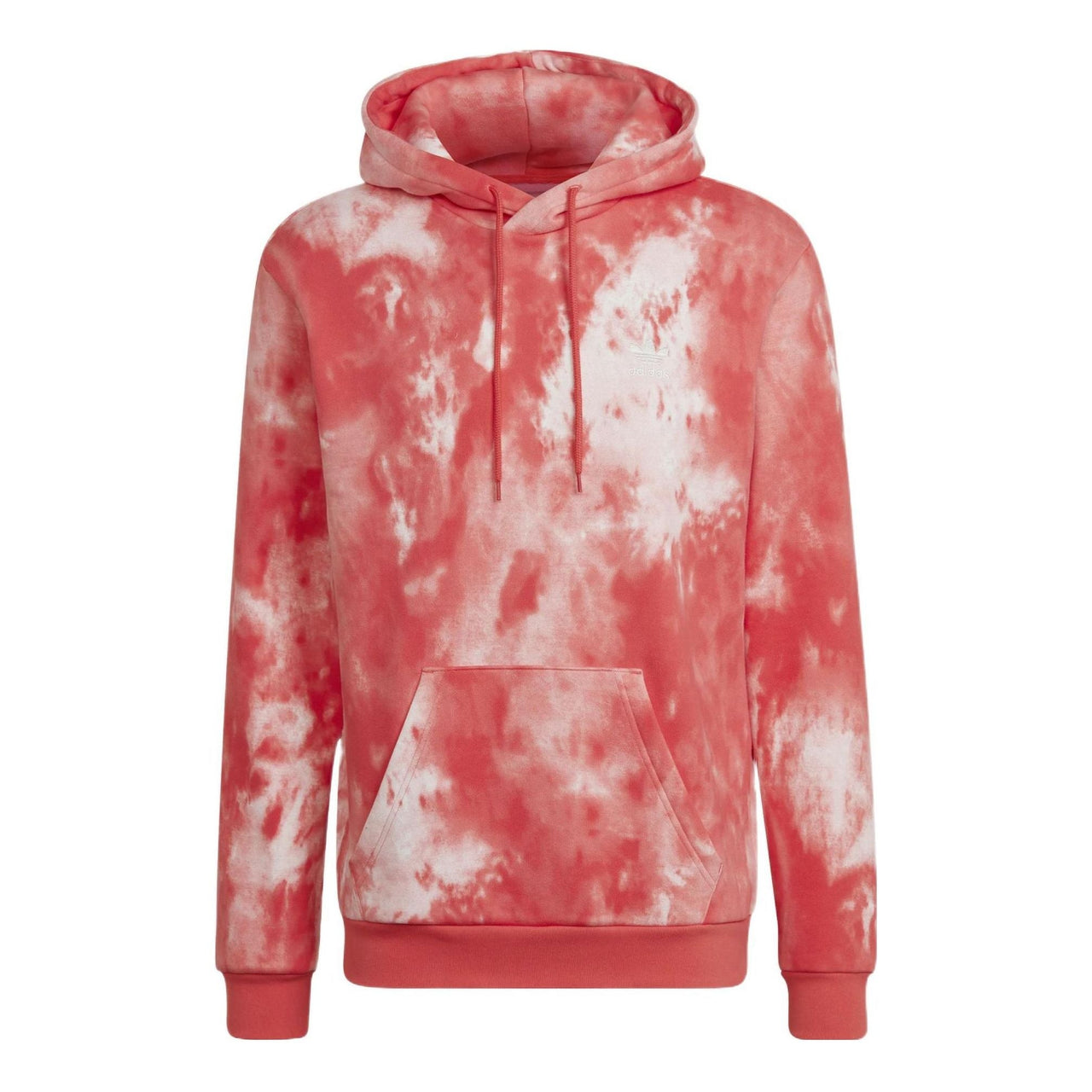 Men's adidas Casual Hooded Tie Dye Red HE9438