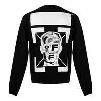 Off-White FW20 Masked Face Arrow Sweatshirt 'Black White' OMBA025E20FLE0091001