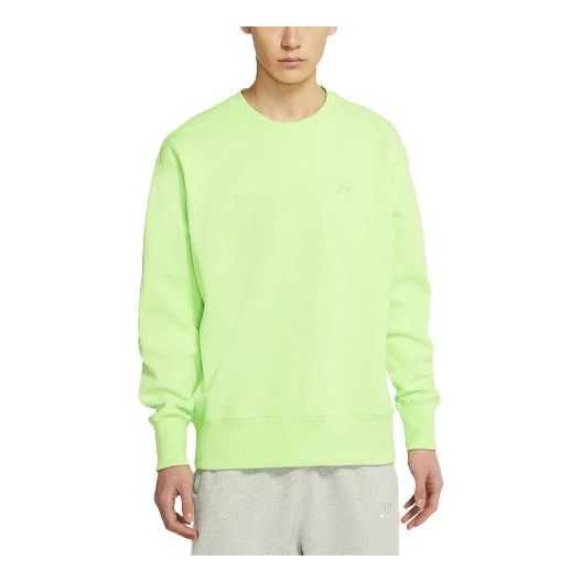 Nike Sportswear Logo Casual Sports Round Neck Pullover Orange DA0022-399