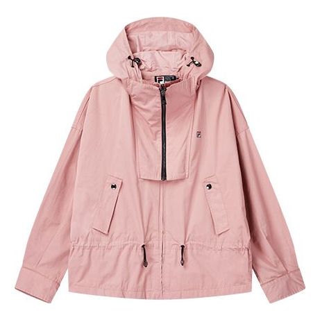 (WMNS) FILA Hooded Sports Woven Jacket Pink Red F11W018704F-PK