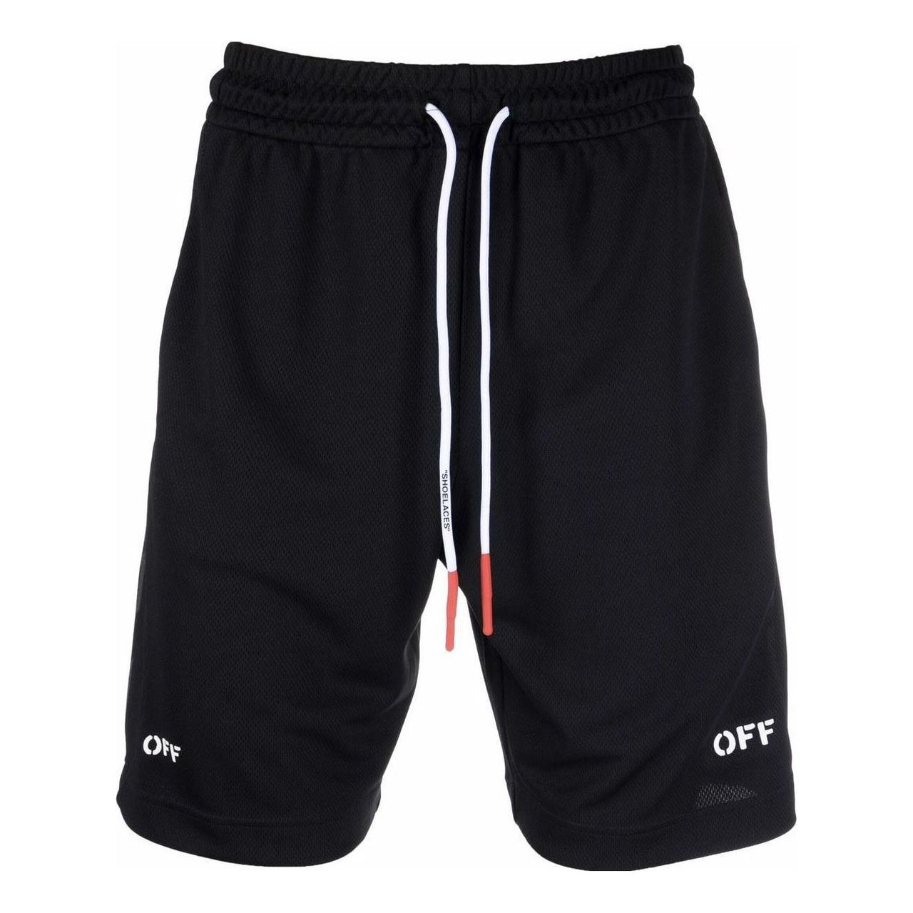 Off-White SS22 Logo Printing Shorts Ordinary Version Black OMVH023C99FAB0011001