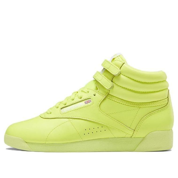 (WMNS) Reebok Freestyle Hi 'Neon Yellow' GY4817