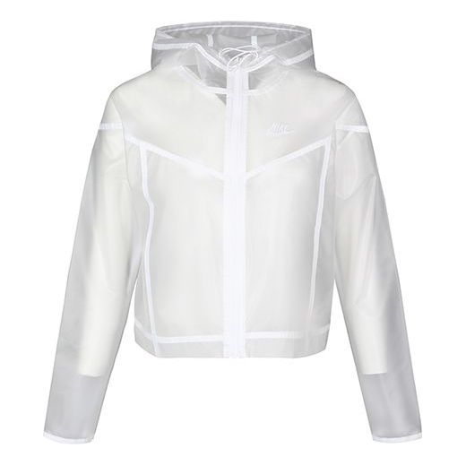 (WMNS) Nike Sportswear Windrunner Jacket 'Transparent White' CU6579-975