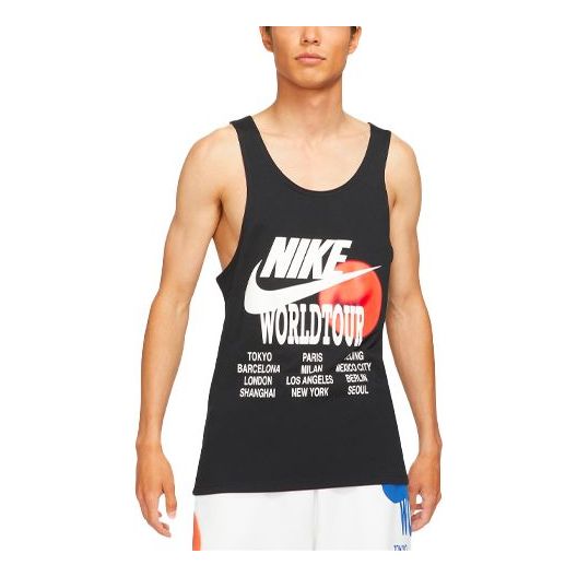 Nike AS Men's Sportswear Nike Sportswear TANK WORLD TOUR Black DA0936-010