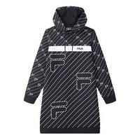 (WMNS) FILA Long Casual Printing Hoodie Blue F11W048303F-NV