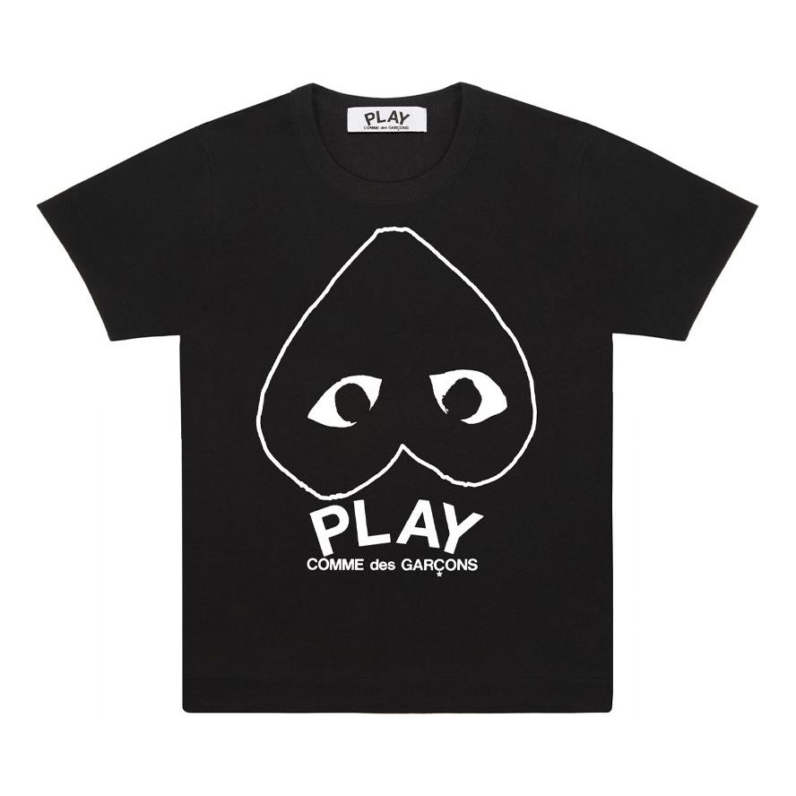 (WMNS) COMME des GARCONS PLAY Inverted Heart Logo T-Shirt 'Black' AZ-T113-051-1